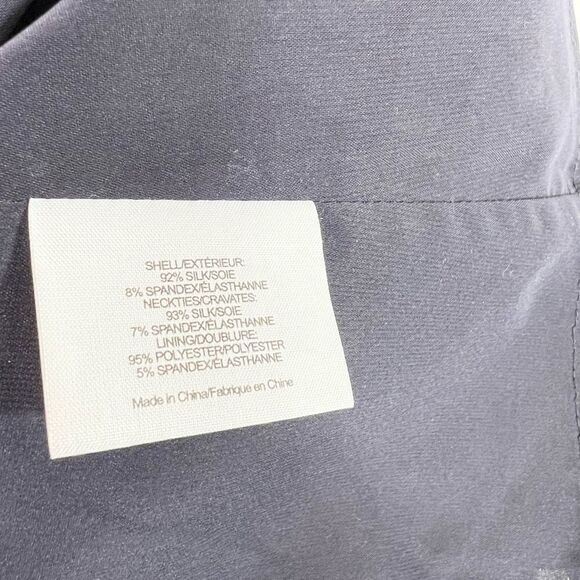 Tory Burch Blouse Silk Womens 0 (XS) Multi Color Necktie Sleeveless Pattern Top - Picture 6 of 10